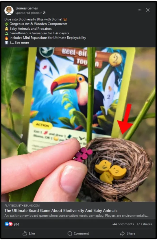 Biome Meta Ad