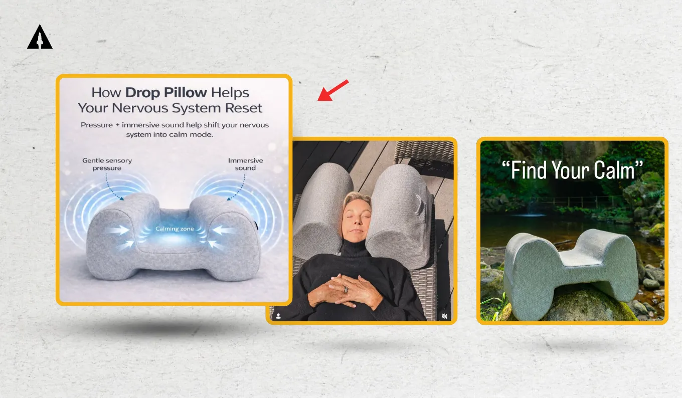 Drop Pillow Features