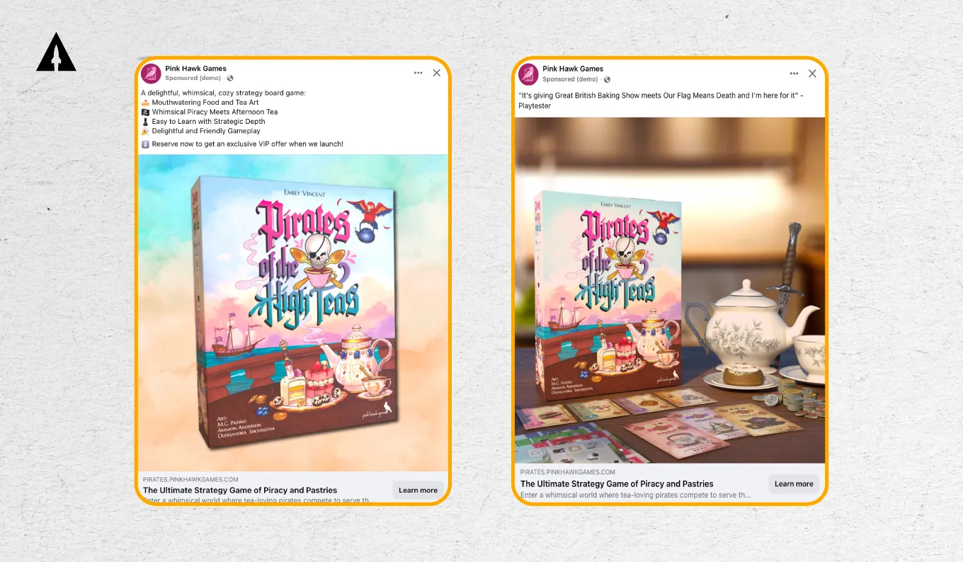 Kickstarter Game Ads
