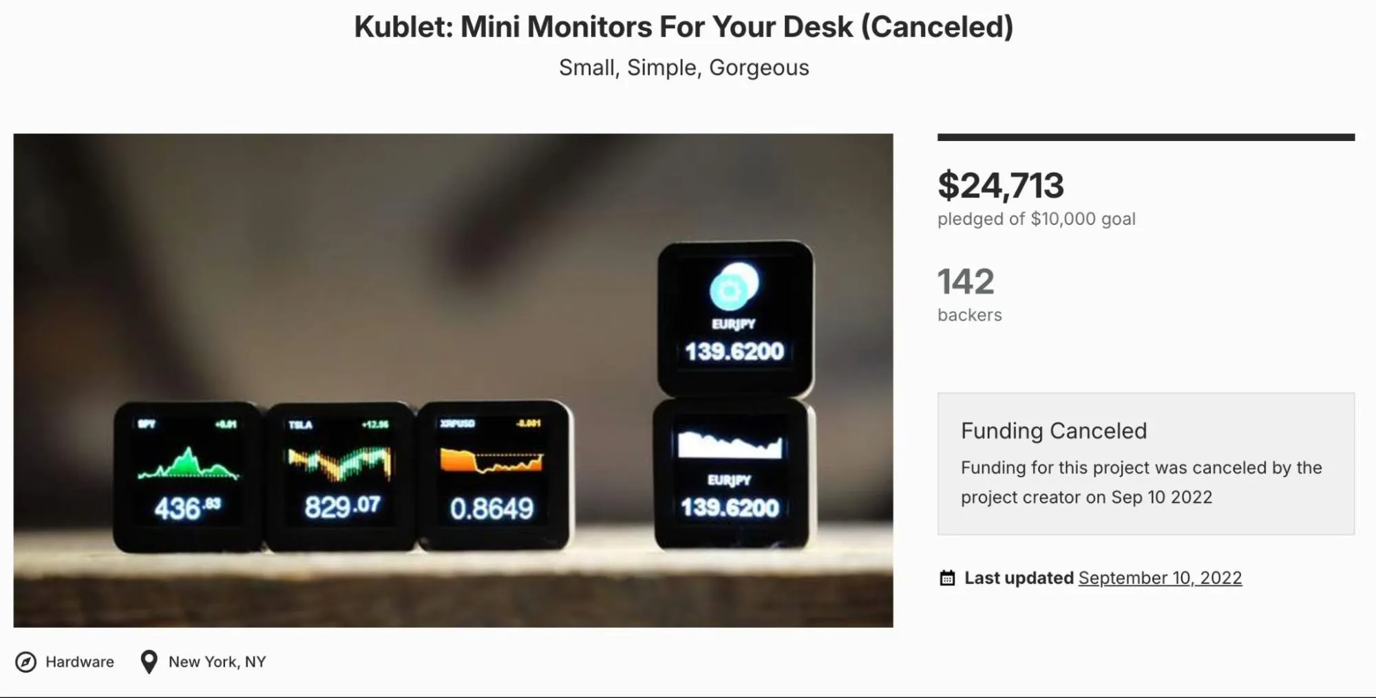 kublet failed kickstarter campaign