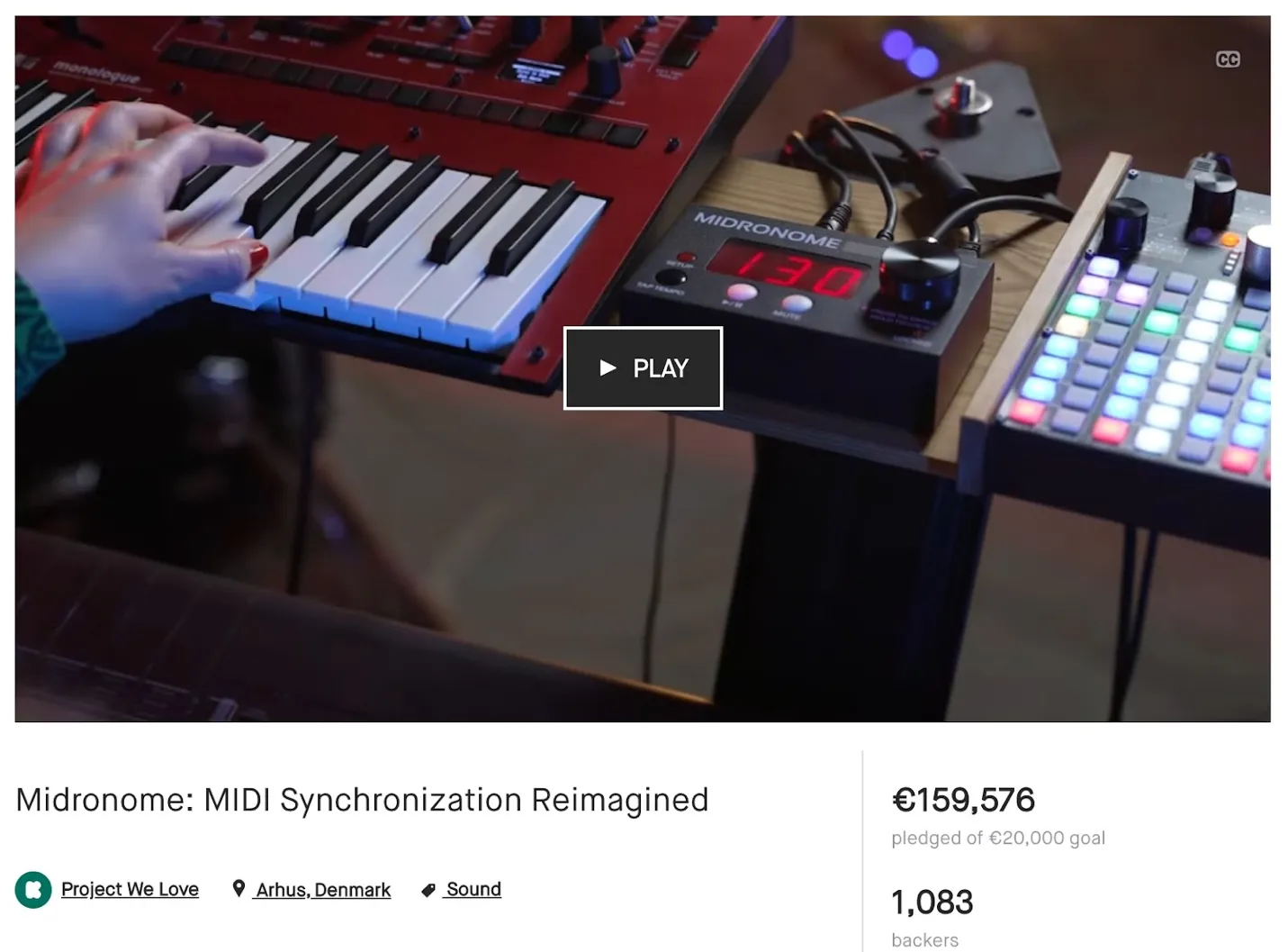 midronome kickstarter