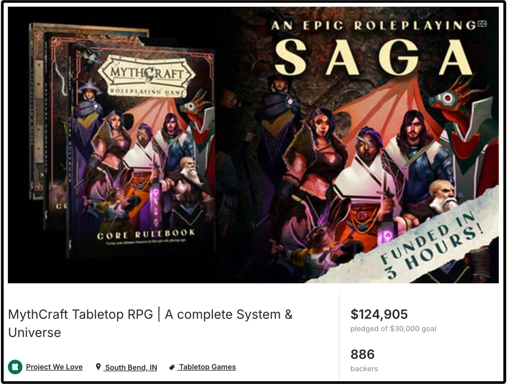 mythcraft kickstarter