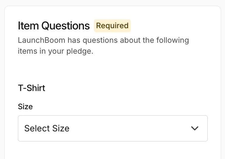 Product Size