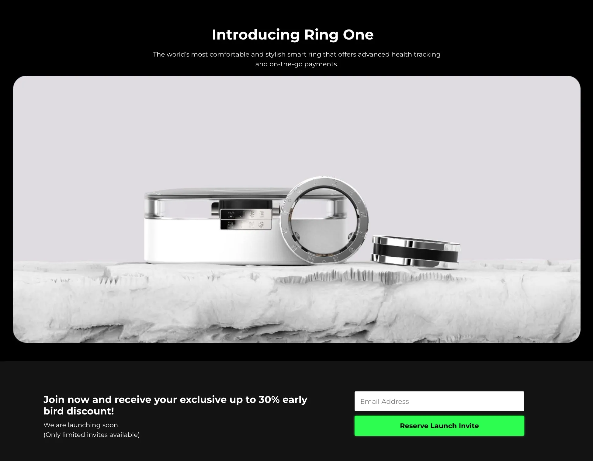 Ring One Landing Page
