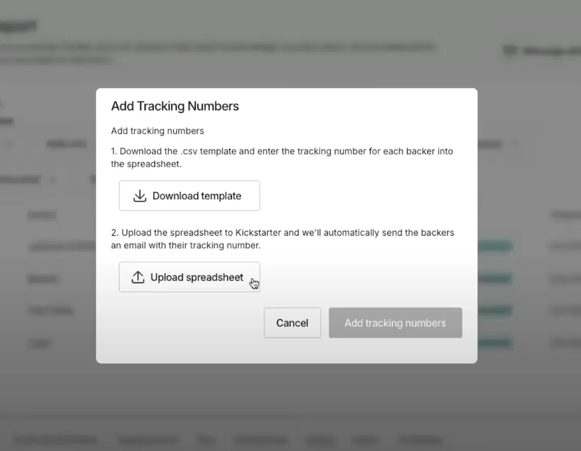 Tracking Numbers
