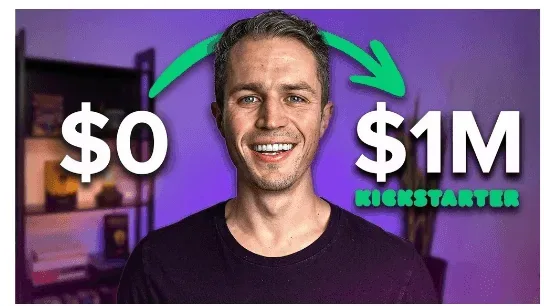 Newsletter header image: $0 to $1M on Kickstarter
