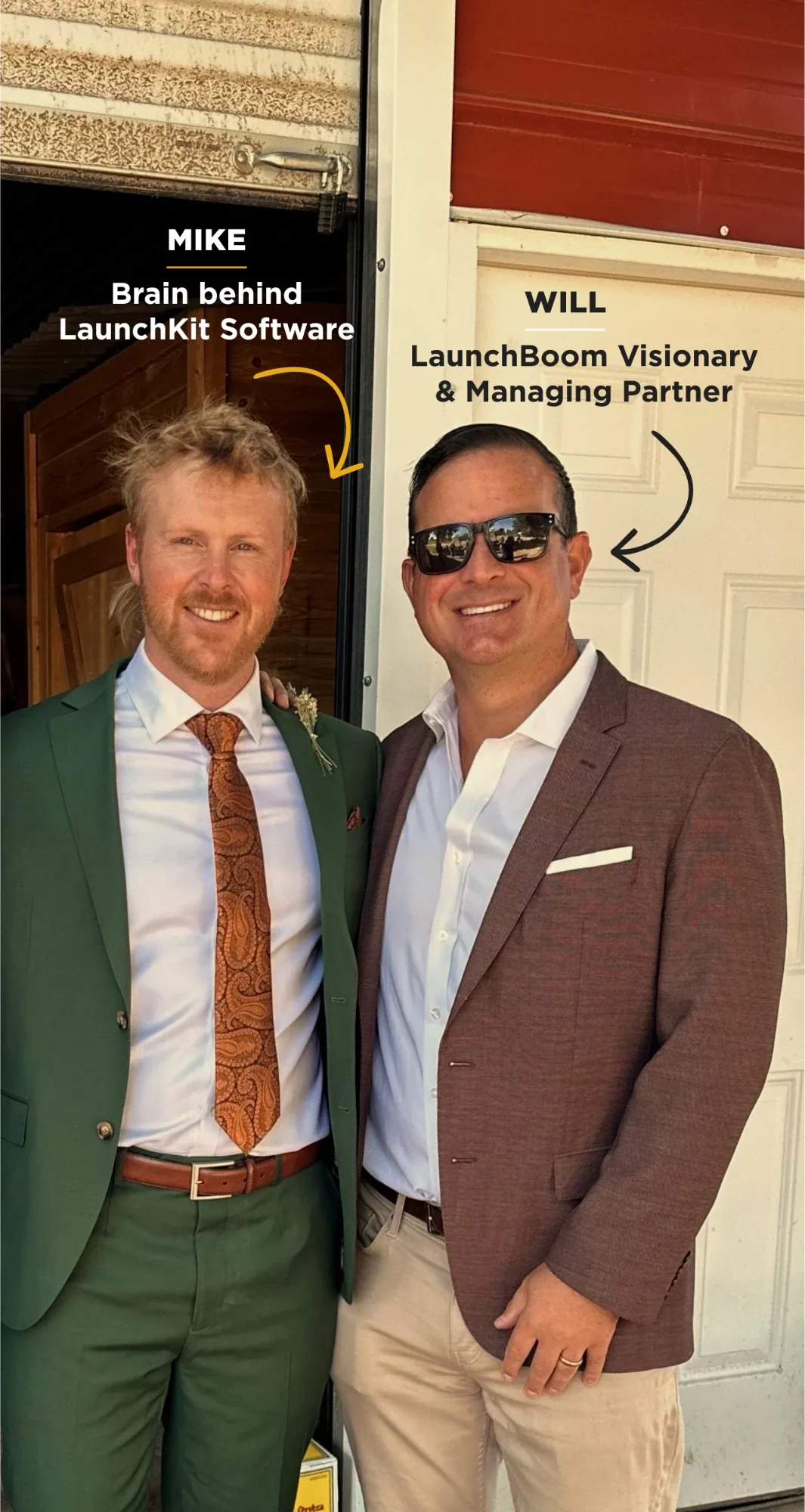 Mike, the brain behind the LaunchKit software, and Will, LaunchBoom visionary and managing partner