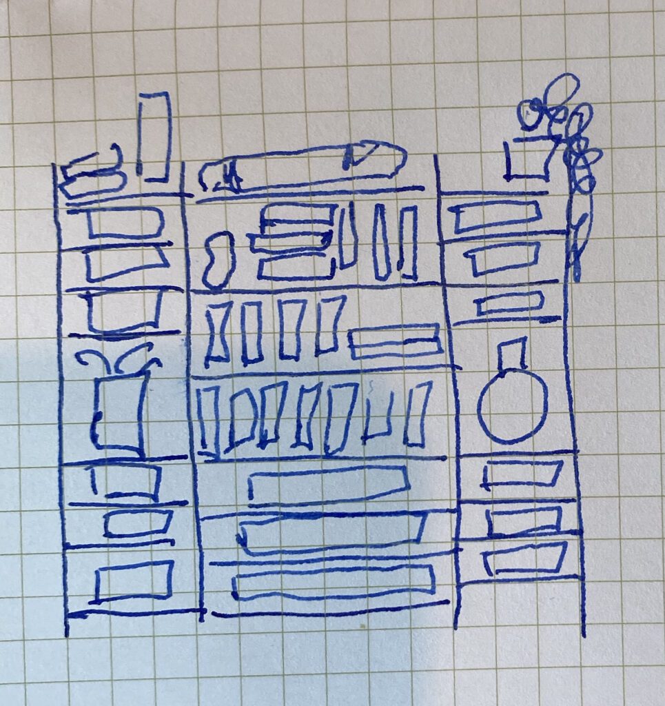 ugly shelf drawing