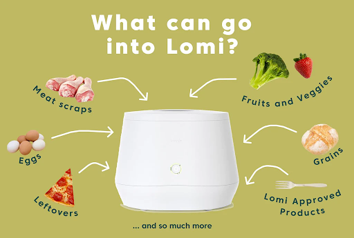 A diagram showing what can go into a Lomi.