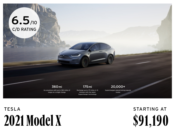 Tesla Model X worth $91,190