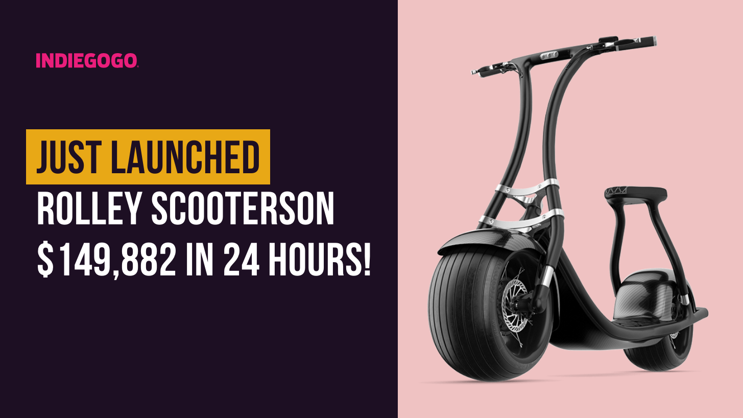 Just Launched: Rolley Scooterson – $149,882 in the first 24 hours!