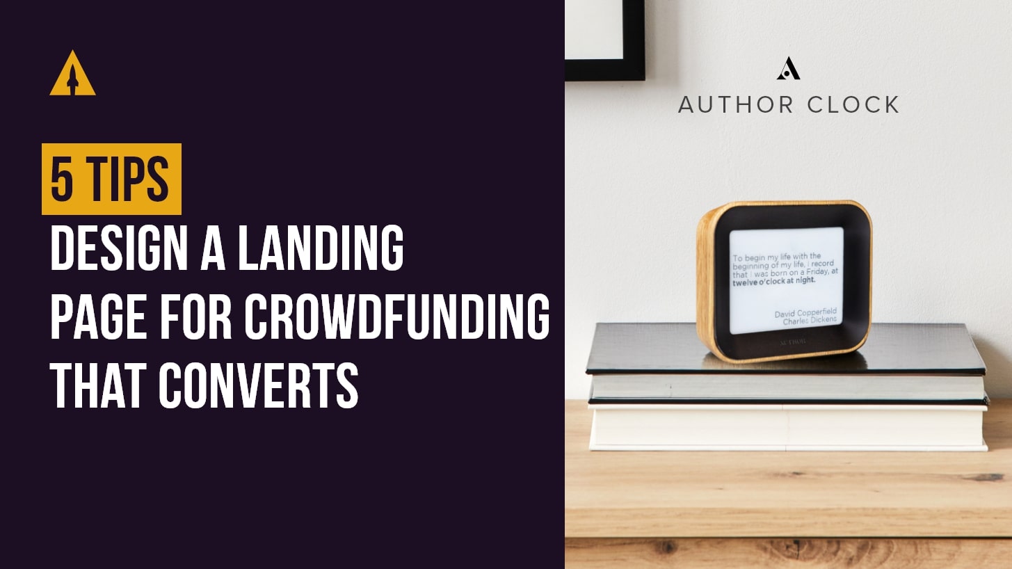 5 tips to design a landing page for crowdfunding that converts