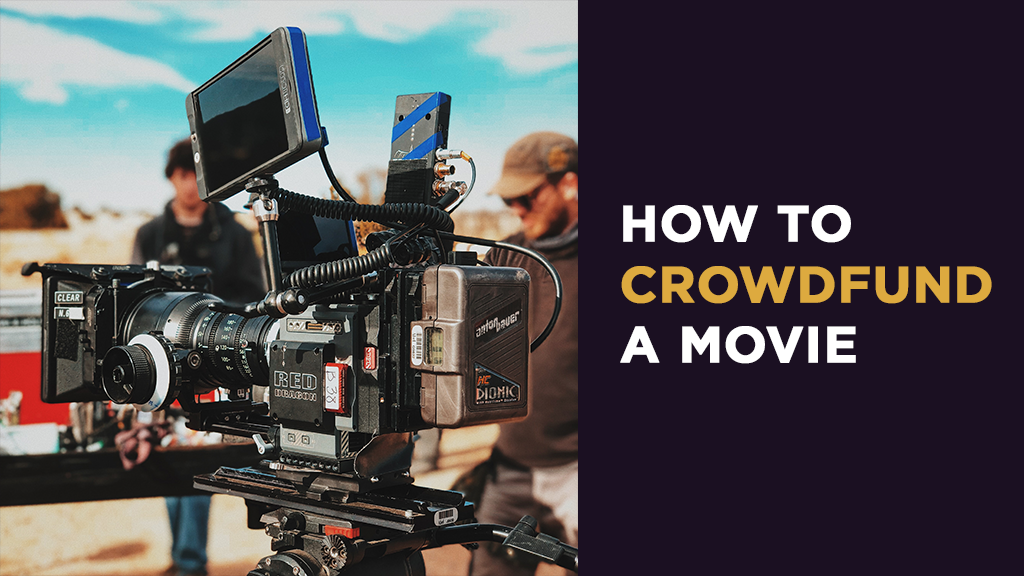 An active film set with crew and camera