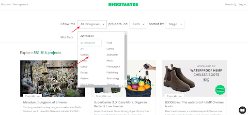 Analyze your competitors Kickstarter