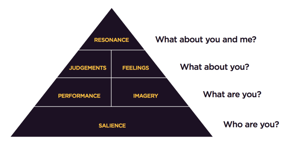 Consumer Based Brand Equity (CBBE) pyramid