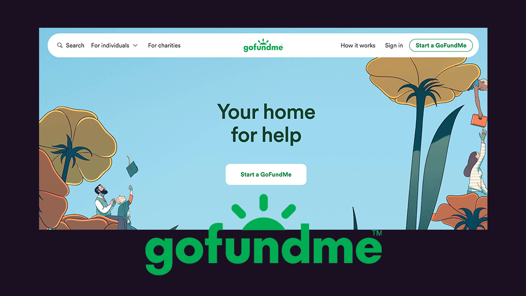 Gofundme homepage