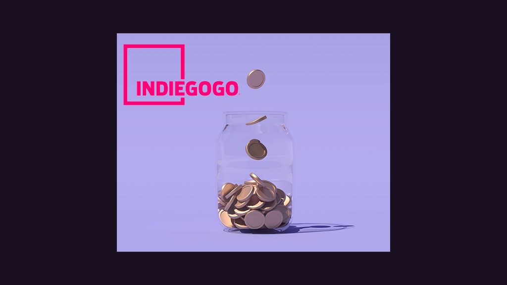 A jar of Indiegogo coins