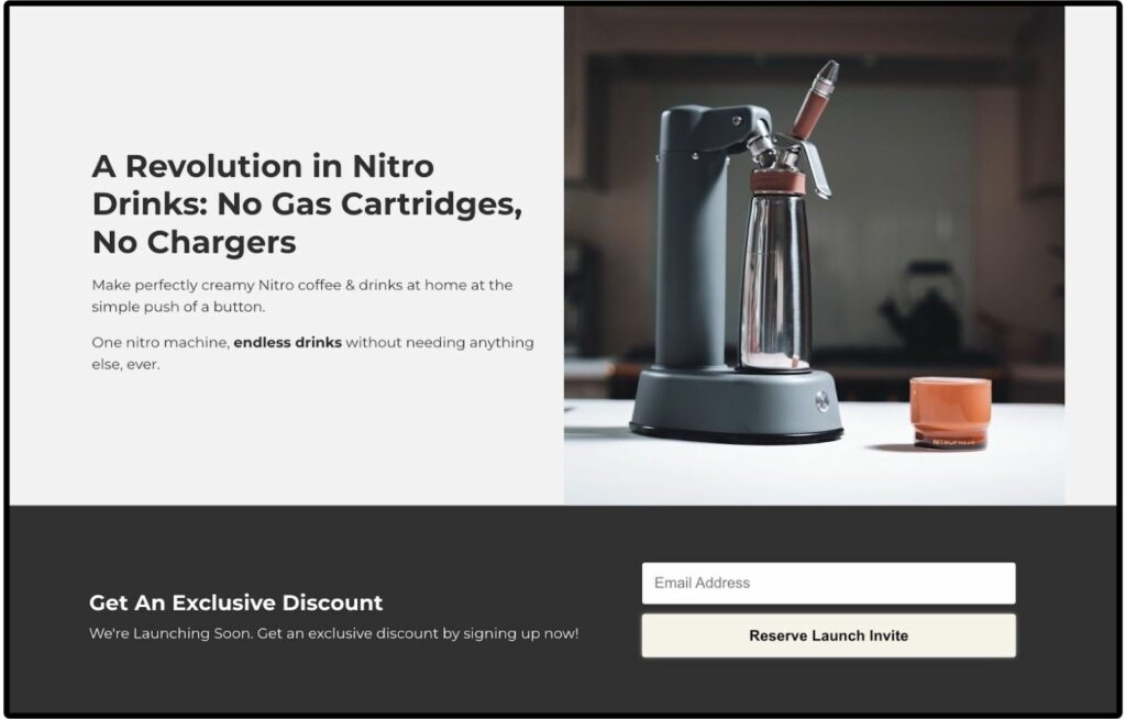NitroPress Landing Page