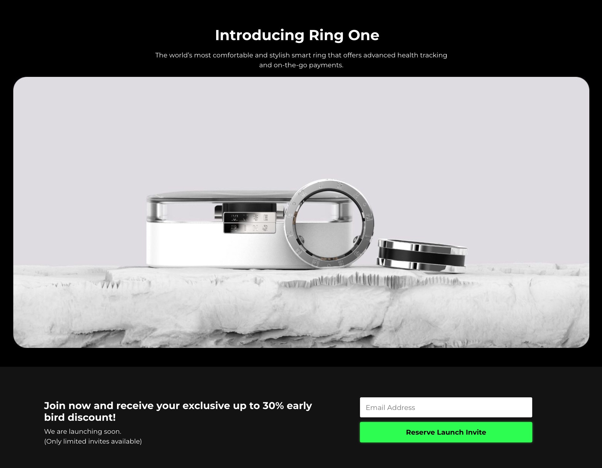 Ring One Landing Page