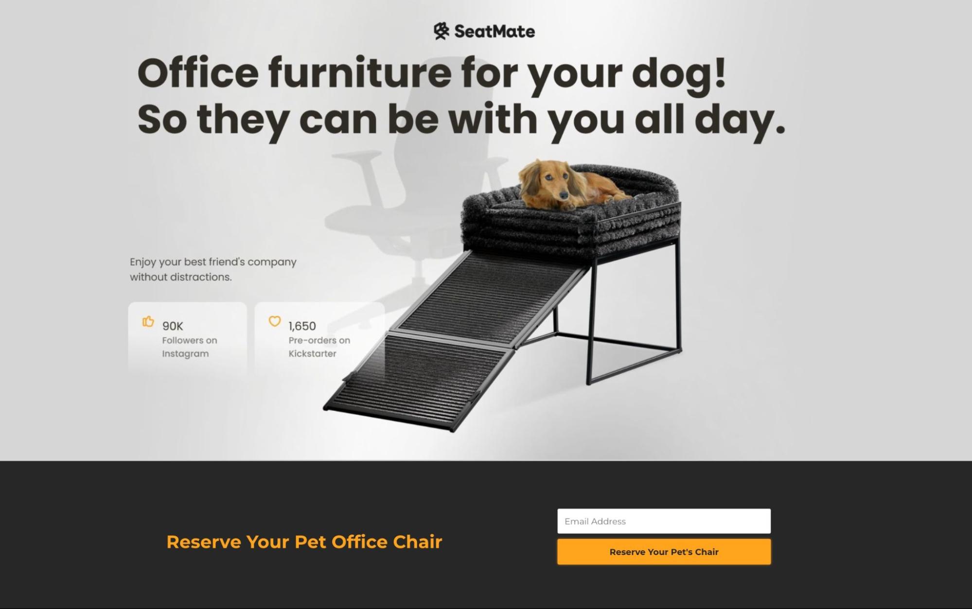 SeatMate Landing page